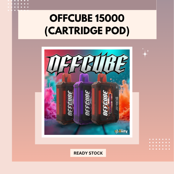 Offcube 15000 Cartridge Pod compatible with ASDF Unplug battery showing sleek replacement pod design