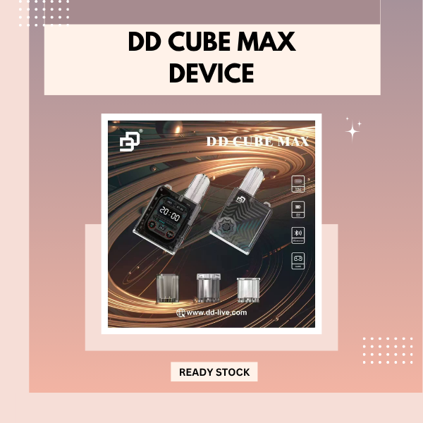 DD Cube Max Device crystal transparent multi compatible vape pod system close up