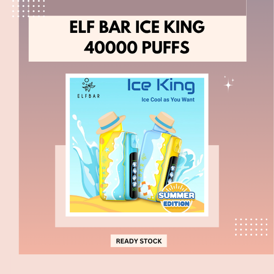 Elf Bar Ice King 40000 Puffs disposable vape device showing sleek outer shell