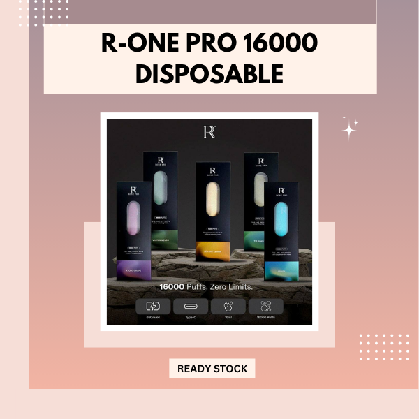 R-one Pro 16000 Puffs Disposable Vape with Smart LED Screen Display