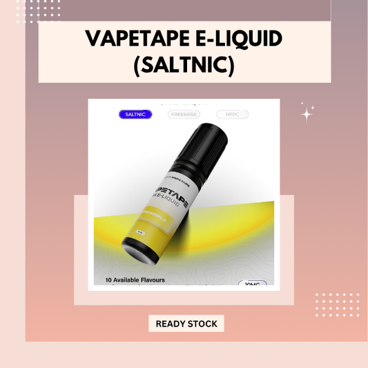 Vapetape Saltnic E-Liquid 15ml bottle by ASDF with premium nicotine salt packaging