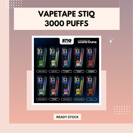 Vapetape STIQ 3000 Puffs Disposable Vape Pod Device
